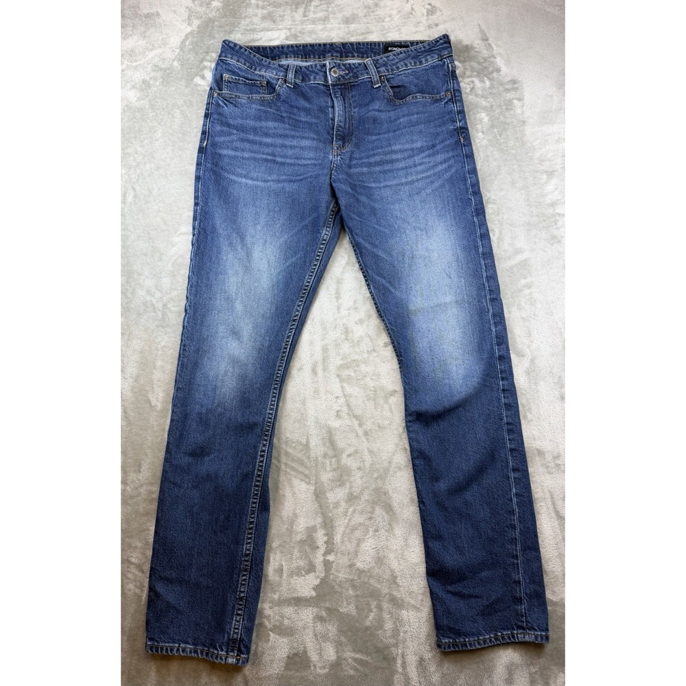 Bonobos Jeans Mens 36x34 Blue Slim Fit Straight Dark Wash Cotton Blend
